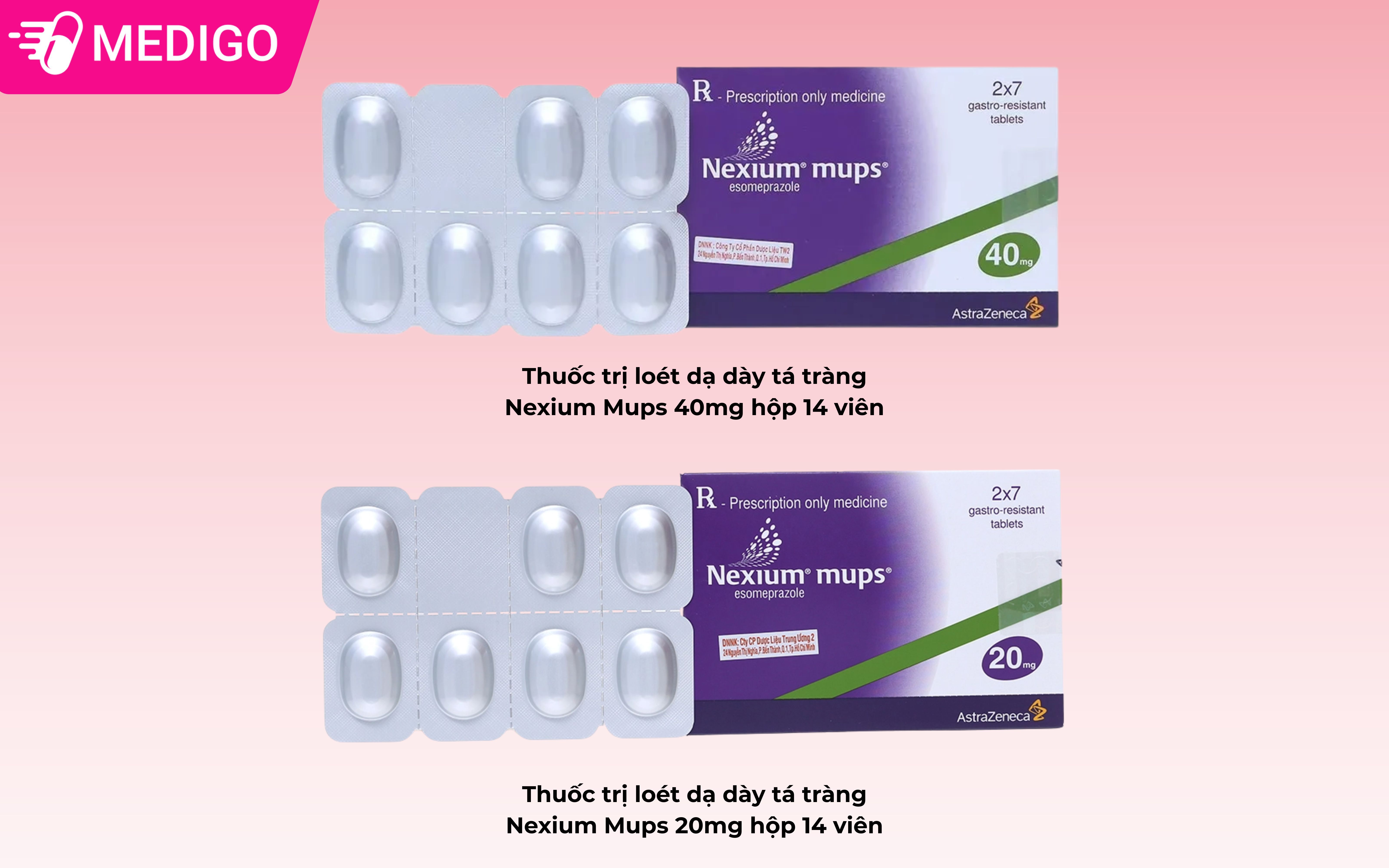 Thuốc trị loét dạ dày tá tràng Nexium Mups: công dụng, liều dùng và cách sử dụng an toàn