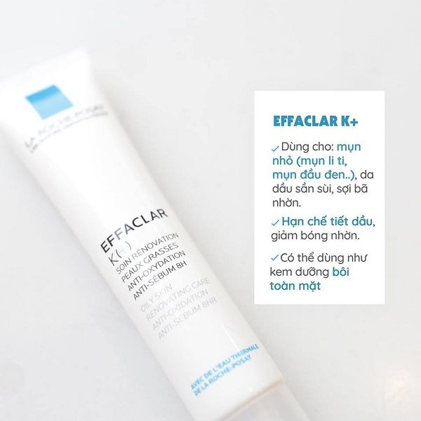 Kem trị mụn đầu đen La Roche Posay Effaclar K+