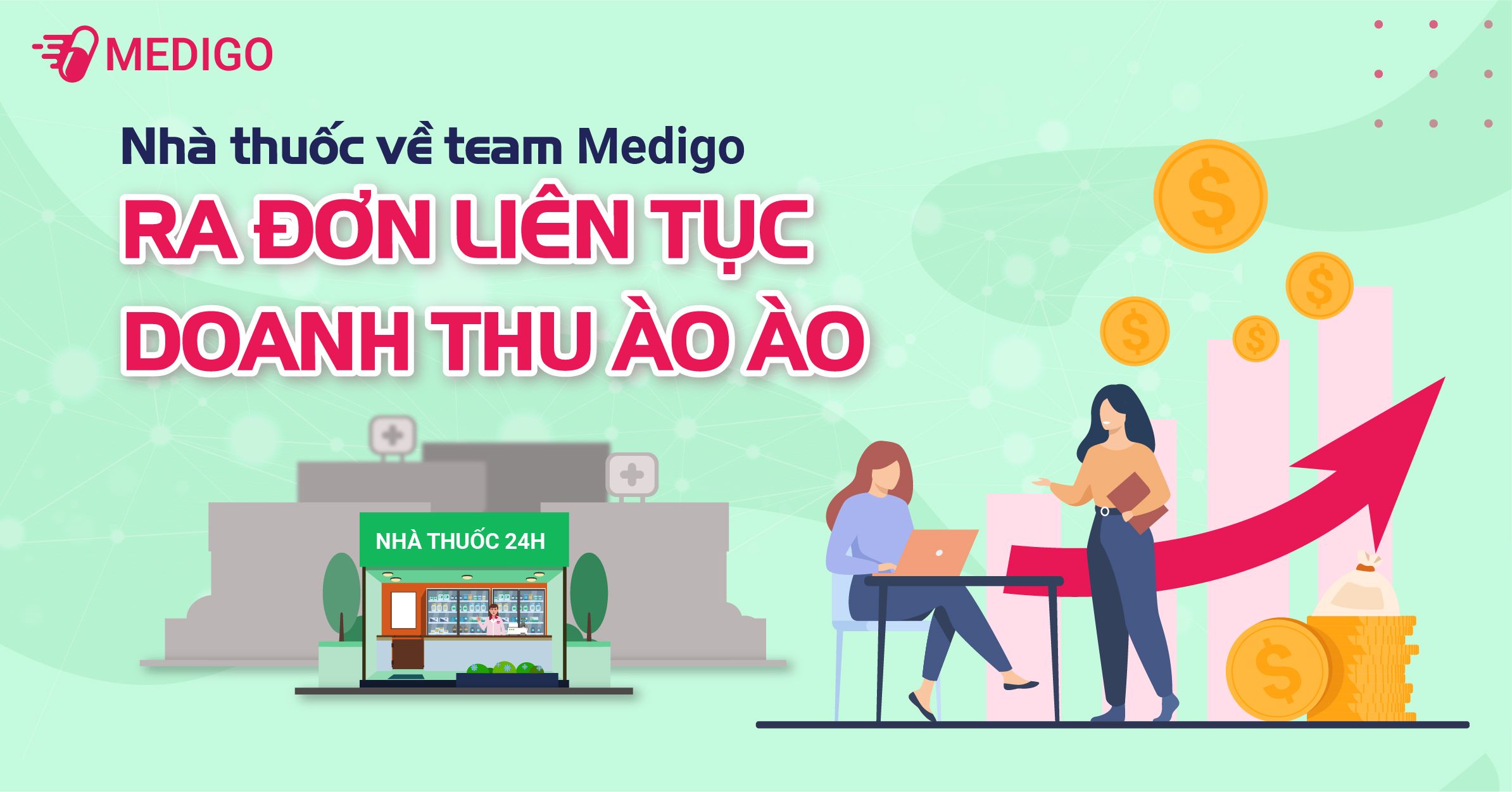 Kinh doanh nhà thuốc online cùng Medigo - Mở ra cơ hội "bùng nổ doanh số"