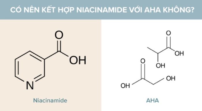 kết hợp aha và niacinamide
