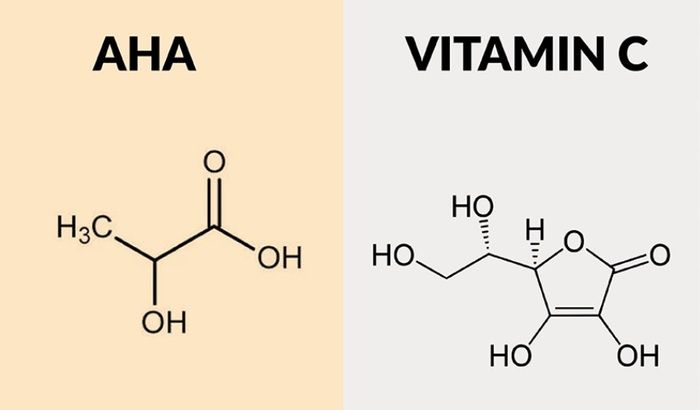 aha và vitamin c