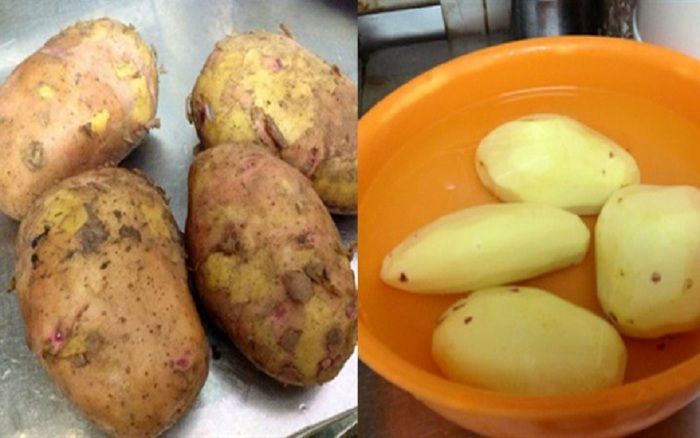 cách bảo quản khoai tây đã gọt vỏ