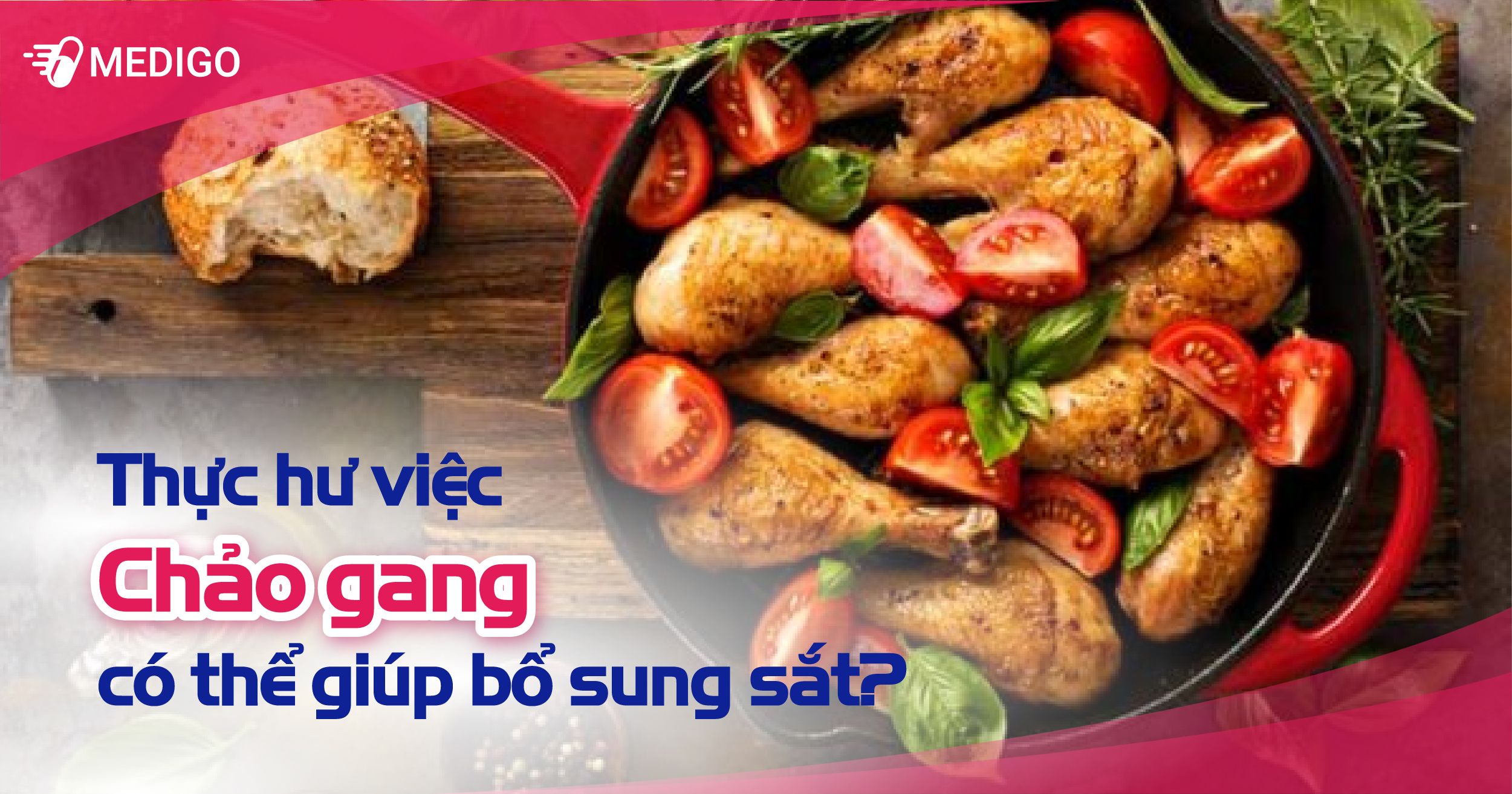 Nấu ăn bằng CHẢO GANG có thực sự giúp bổ sung sắt?