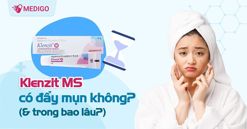 Klenzit MS có đẩy mụn không? Trong bao lâu?