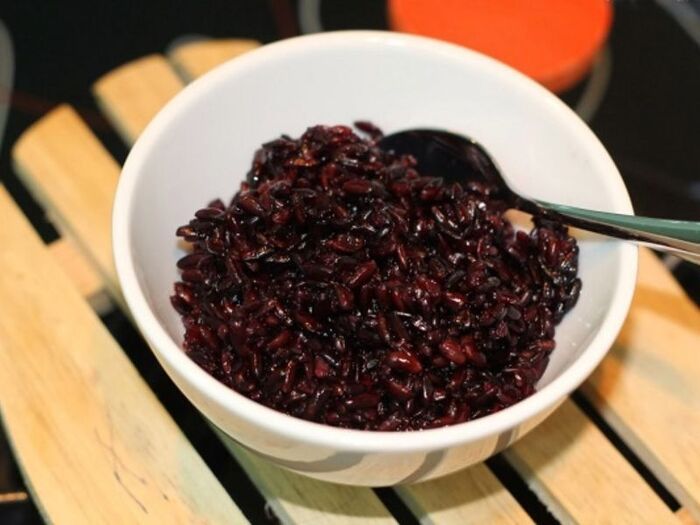 cơm gạo nếp than