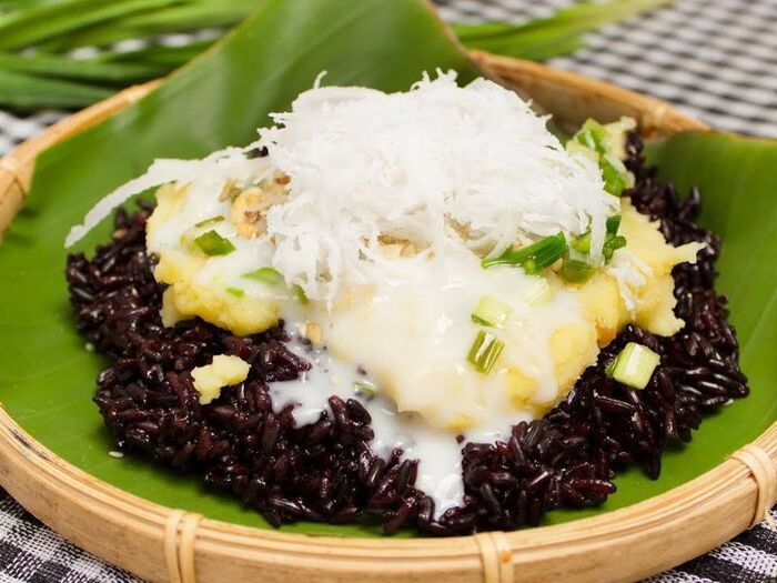 gạo nếp than nấu món gì