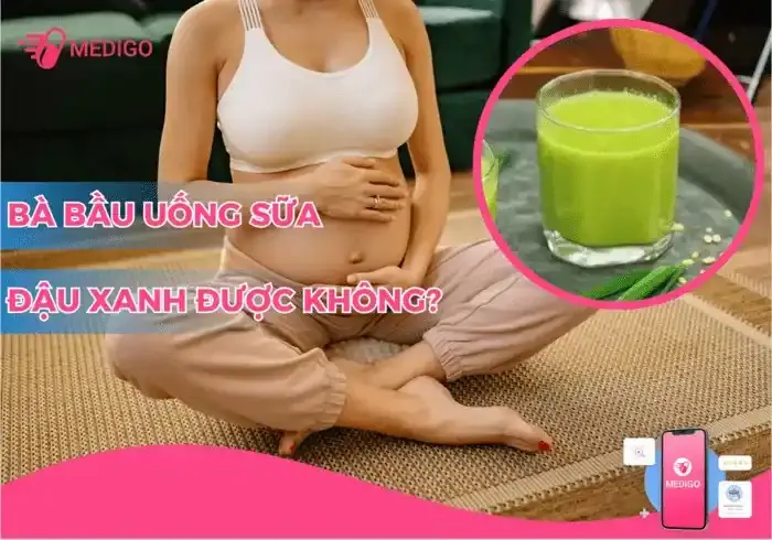 bầu uống sữa đậu xanh có hại không