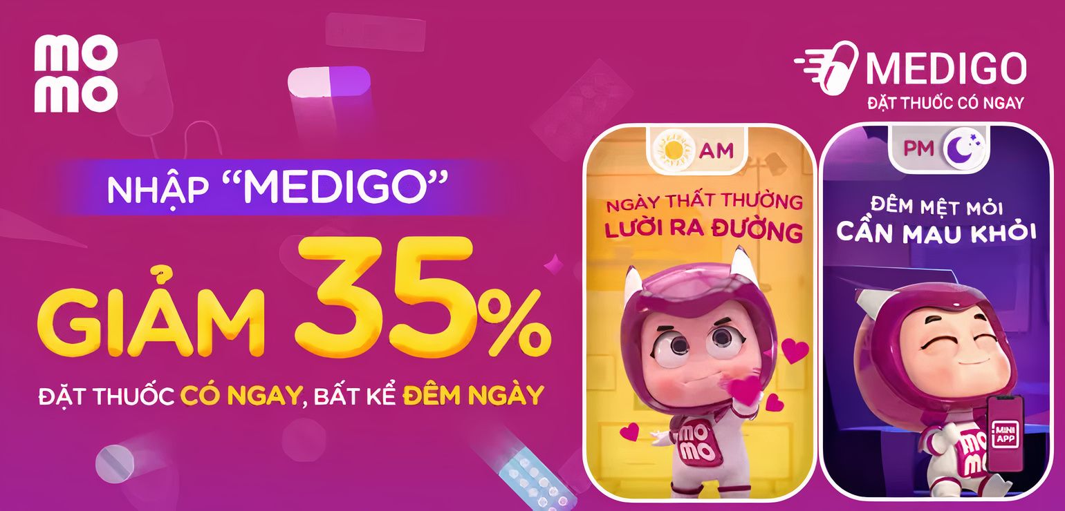 Ưu đãi “nóng” cho tháng 3 rực rỡ: Mở Mini App MEDIGO trên MoMo, giảm ngay 35% 