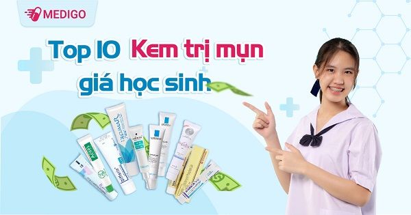 Top 10 sản phẩm kem trị mụn giá học sinh tốt nhất 2023