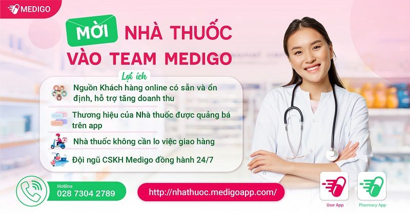 Trở thành nhà thuốc đối tác của Medigo tăng đến 50% thu nhập