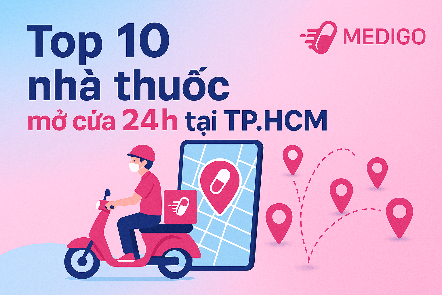 Top 8 nhà thuốc uy tín mở cửa 24/24 và giao tận nơi ở TPHCM