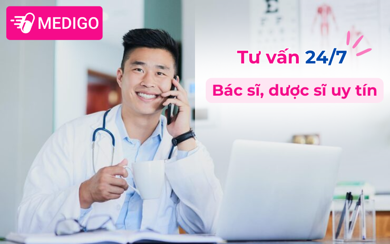 Tư vấn 24/7 cùng bác sĩ, dược sĩ đội ngũ Medigo