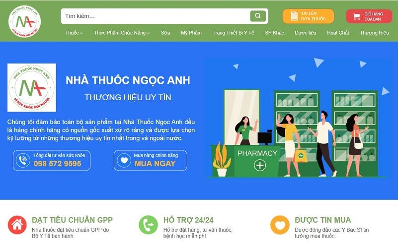 nhà thuốc online uy tín hà nội