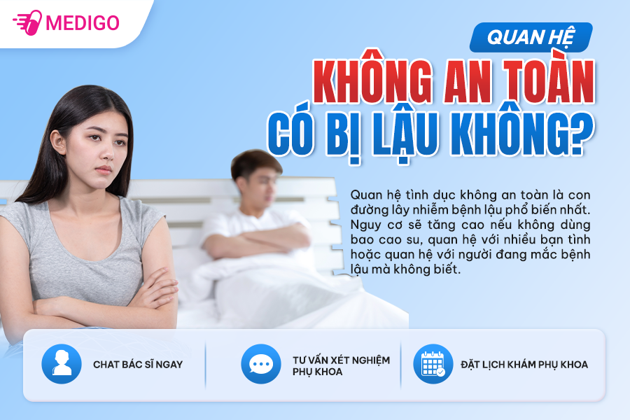 QUAN HỆ KHÔNG AN TOÀN CÓ BỊ LẬU KHÔNG? DẤU HIỆU, NGUY CƠ VÀ CÁCH XỬ LÝ