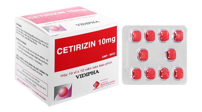 Thuốc trị sổ mũi cho bé Cetirizin