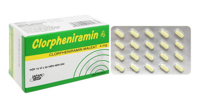Thuốc trị sổ mũi cho bé Clorpheniramin