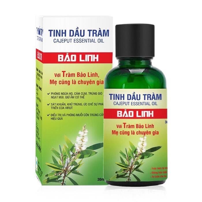 tinh dầu tràm cho bé bảo linh