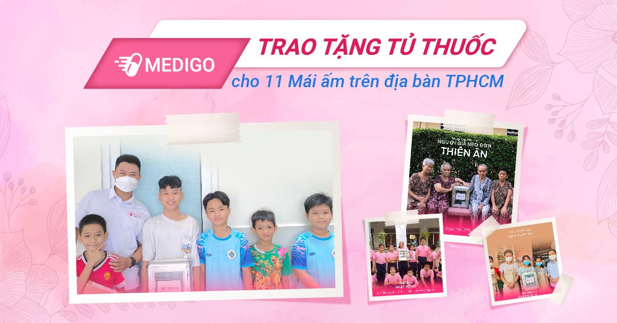 Medigo trao tặng tủ thuốc cho 11 Mái Ấm ở  TPHCM